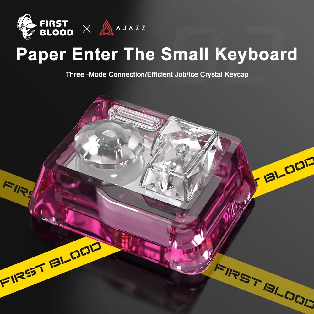 FirstBlood x Ajazz B2 Hot-Swappable Fully Transparent Bluetooth Wired 2.4G Three-Mode Mini Mechanical Keyboard DIY Customization
FirstBlood x Ajazz B2 Hot-Swappable Fully Transparent Bluetooth Wired 2.4G Three-Mode Mini Mechanical Keyboard DIY Customization