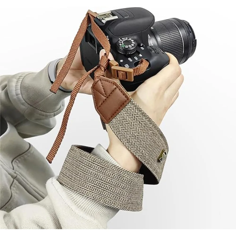 Camera Strap Adjustable Cotton Leather Camera Shoulder Neck Strap For DSLR/Mirrorless Retro Vintage Photography Accessories
Camera Strap Adjustable Cotton Leather Camera Shoulder Neck Strap For DSLR/Mirrorless Retro Vintage Photography Accessories