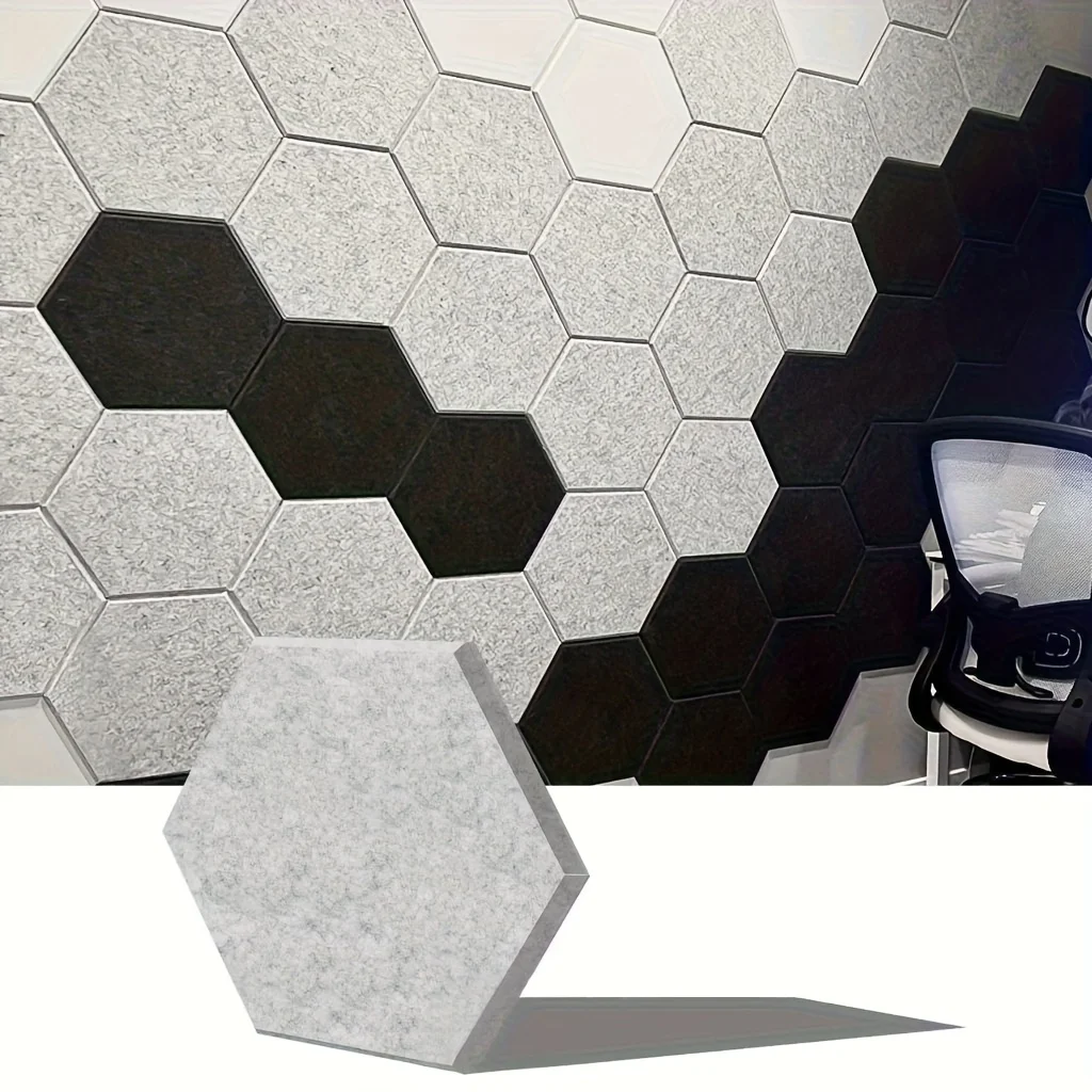 6/12/18 Pcs Acoustic Panels Sound Proof Panels High Density Hexagonal Design Absorb Noise Eliminate Echoes Acoustic Treatment
6/12/18 Pcs Acoustic Panels Sound Proof Panels High Density Hexagonal Design Absorb Noise Eliminate Echoes Acoustic Treatment