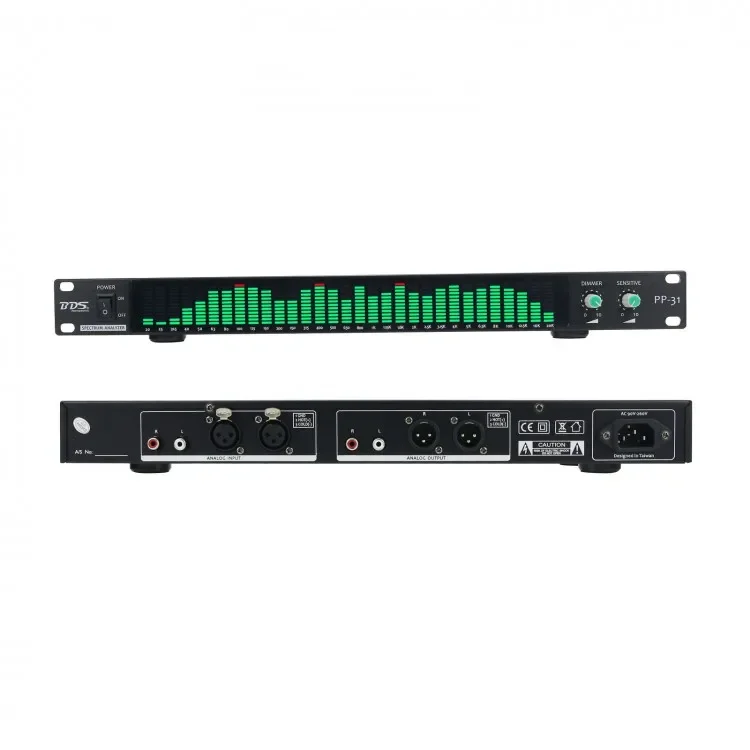 BDS PP-31 Green Digital Audio Spectrum Analyzer Display 1U Music VU Meter 31 Segments
BDS PP-31 Green Digital Audio Spectrum Analyzer Display 1U Music VU Meter 31 Segments