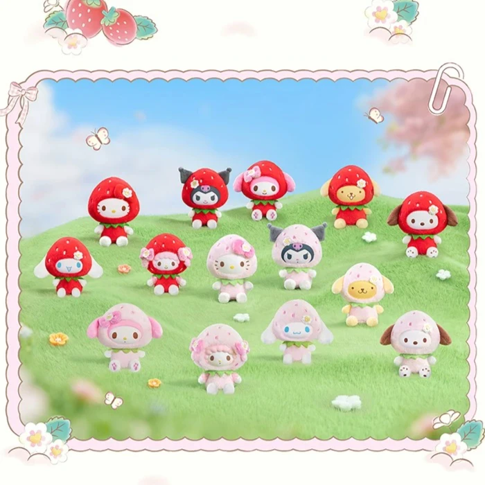 Sanrio Family Strawberry Sweet Series Plush Hanging Blind Box Cute Grain Hanging Bag Decorative Doll Gift Melody Hello Kitty
Sanrio Family Strawberry Sweet Series Plush Hanging Blind Box Cute Grain Hanging Bag Decorative Doll Gift Melody Hello Kitty