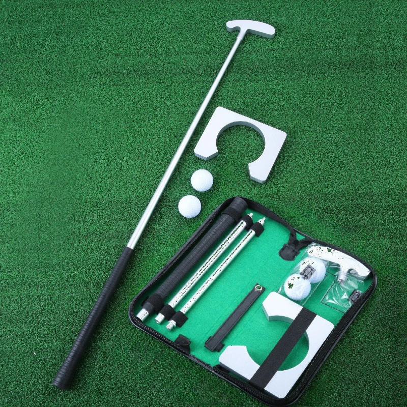 Golf Putter Rod Combo Set Portable Mini Golf Club Heads Equipment Practice Kit with Detachable Putter Ball for Indoor & Outdoor
Golf Putter Rod Combo Set Portable Mini Golf Club Heads Equipment Practice Kit with Detachable Putter Ball for Indoor & Outdoor