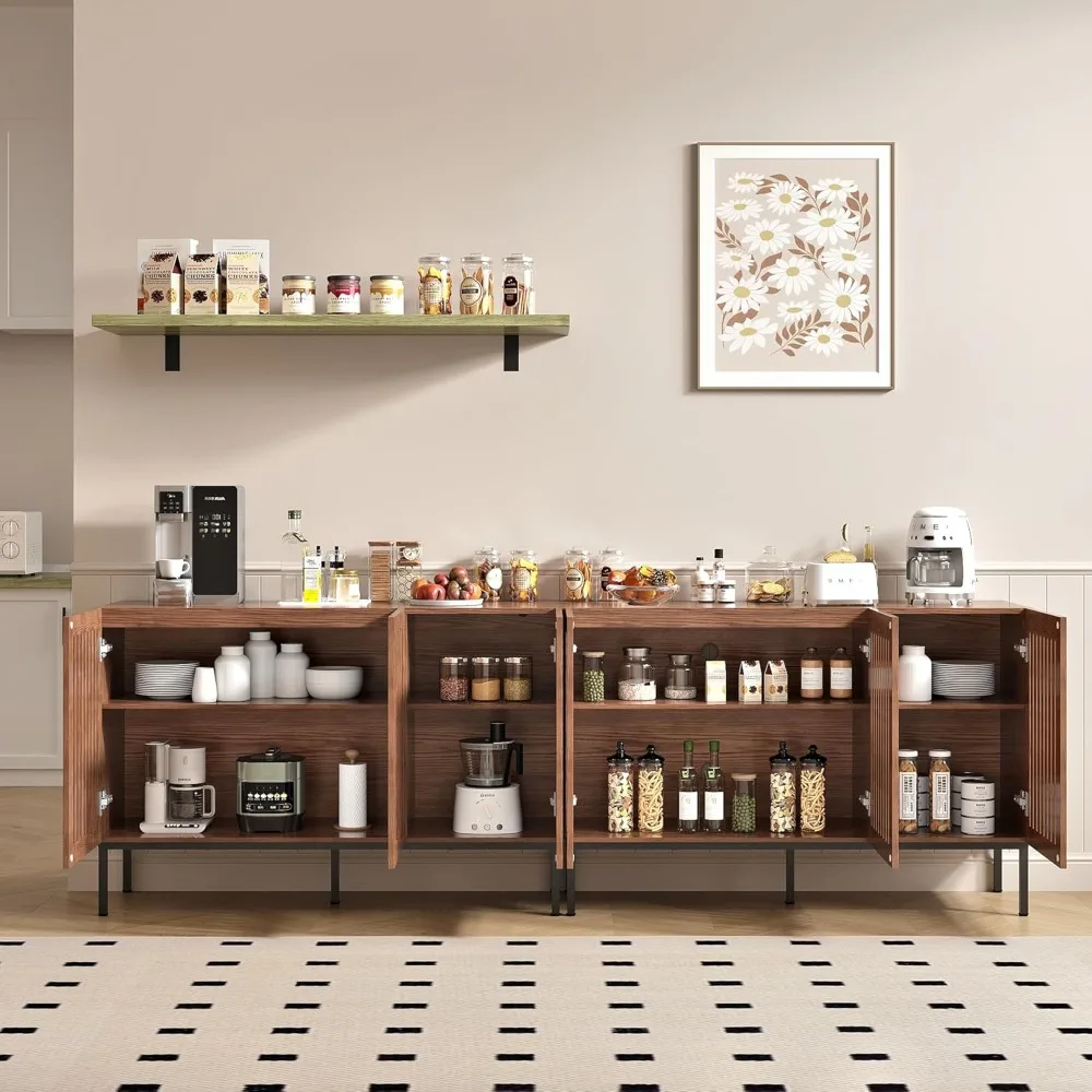 Farmhouse-style TV Stand, 2-in-1 Entertainment Center TV Stand, with Storage Cabinets and Metal Base
Farmhouse-style TV Stand, 2-in-1 Entertainment Center TV Stand, with Storage Cabinets and Metal Base