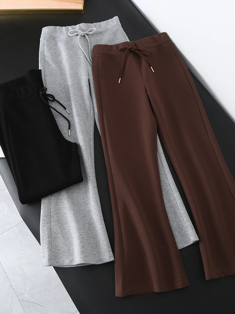 High Waist Drawstring Pure Color Wide Leg Pants Casual Sporty Trousers Autumn 2025 Slimming Versatile Loose Fit Breathable
High Waist Drawstring Pure Color Wide Leg Pants Casual Sporty Trousers Autumn 2025 Slimming Versatile Loose Fit Breathable