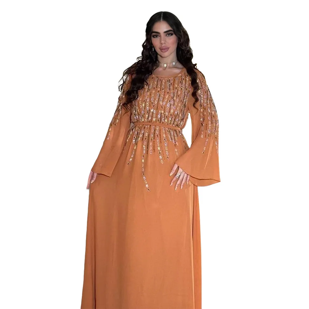 Xqy500472 New Lady Clothes Embellished Chiffon Women's Dress 2026 Muslim Long Dress Robe Abaya Ramadan Dubai Luxury Islam Elegan
Xqy500472 New Lady Clothes Embellished Chiffon Women's Dress 2026 Muslim Long Dress Robe Abaya Ramadan Dubai Luxury Islam Elegan