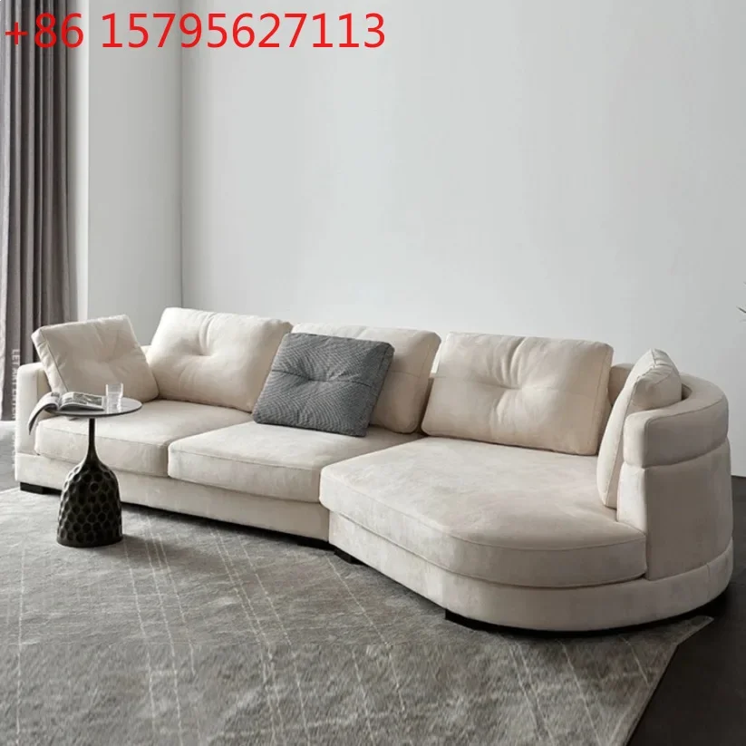 Italian minimalist designer semi-circular curved fabric sofa large flat floor small apartment living room special-shaped
Italian minimalist designer semi-circular curved fabric sofa large flat floor small apartment living room special-shaped