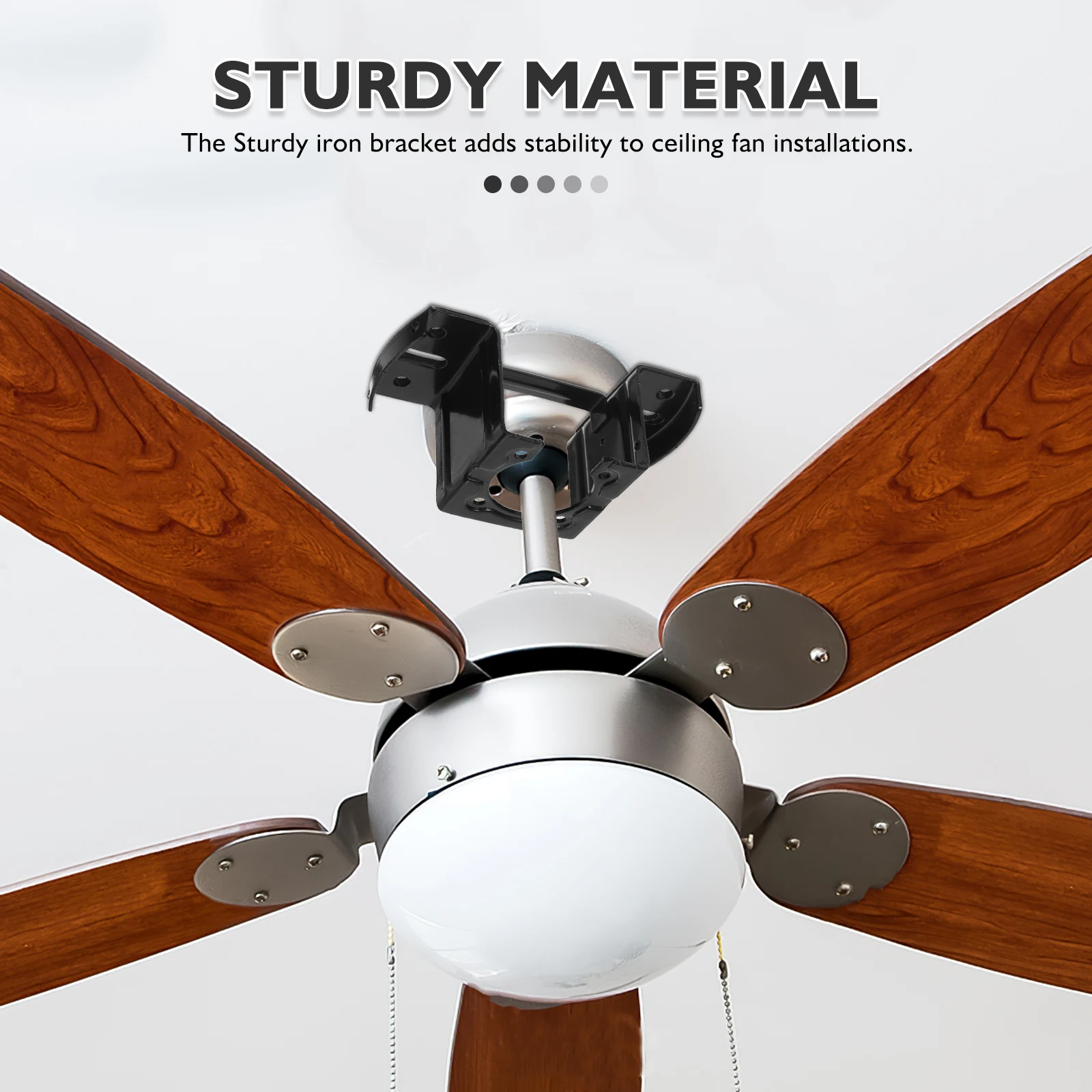 Ceiling Fan Mounting Bracket Hoisting Ball Hook Rack Adjustable Iron Lamp Holder Kit Sturdy Structure Fits Various Models Simple
Ceiling Fan Mounting Bracket Hoisting Ball Hook Rack Adjustable Iron Lamp Holder Kit Sturdy Structure Fits Various Models Simple