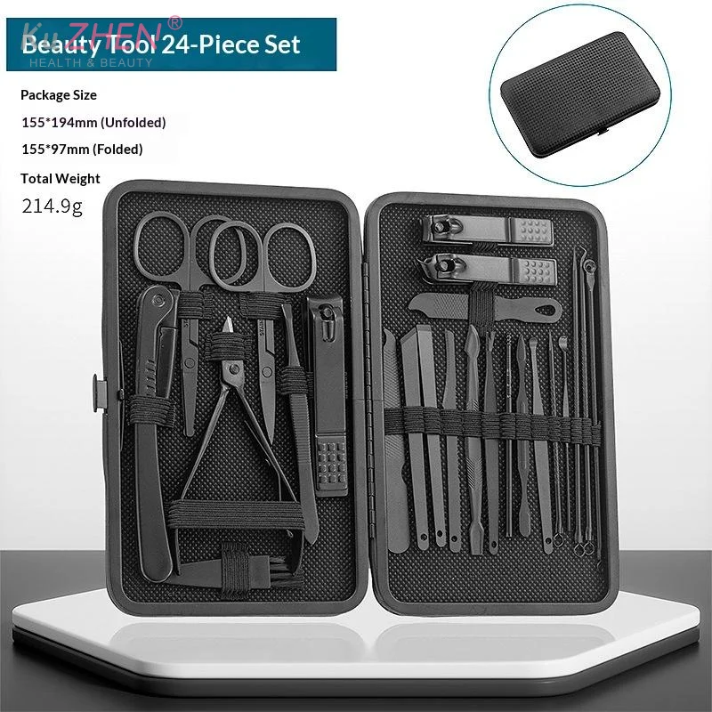 24Pc Non-Slip Safe Professional Nail Clipper Set Nail Clipper Manicure Nail Trimmer Pedicure Knife Toenail Cutters For Men Women
24Pc Non-Slip Safe Professional Nail Clipper Set Nail Clipper Manicure Nail Trimmer Pedicure Knife Toenail Cutters For Men Women