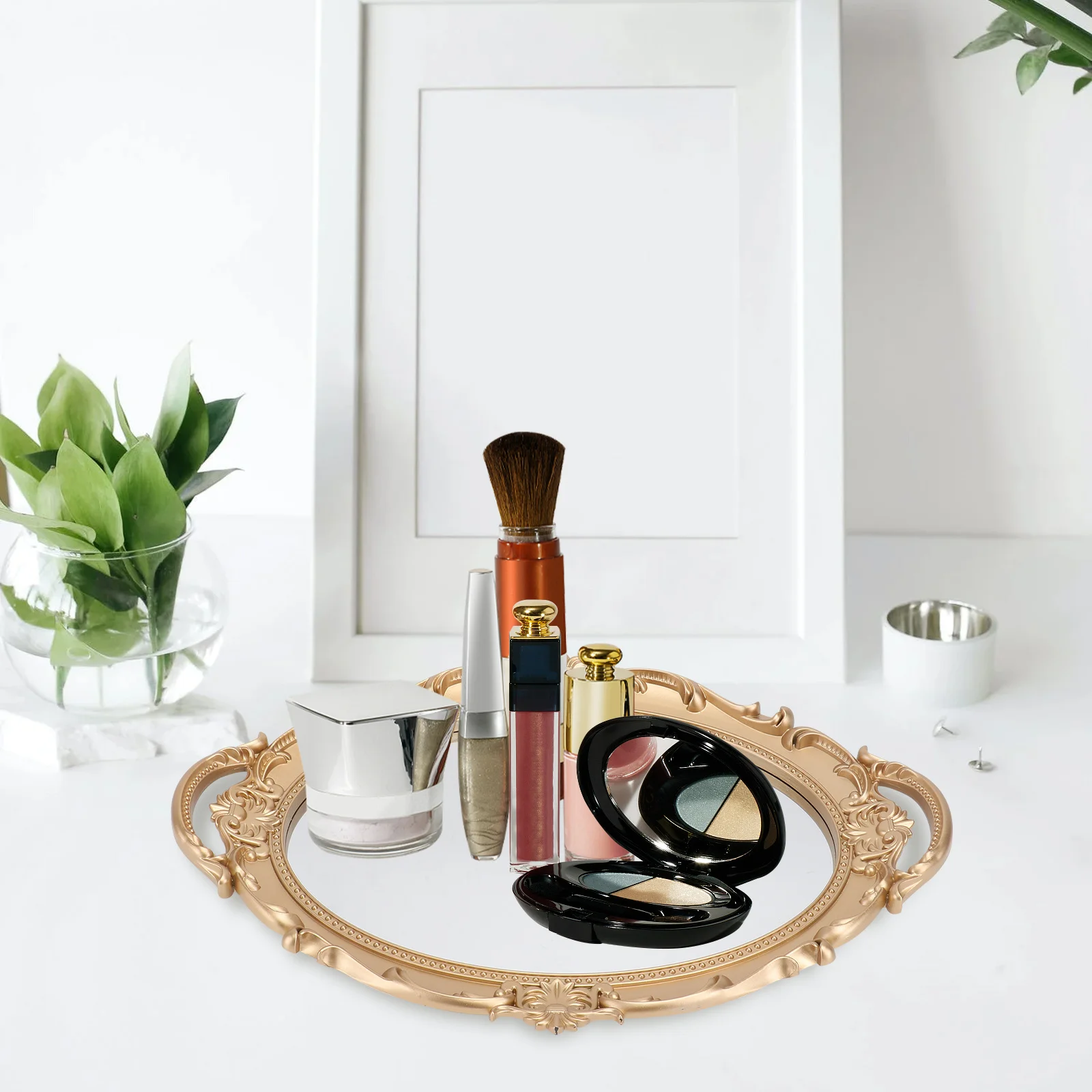 1Pcs Mirror Tray Vintage Retro European Style Decorative Storage Tray Perfume Photography Prop Organizer
1Pcs Mirror Tray Vintage Retro European Style Decorative Storage Tray Perfume Photography Prop Organizer