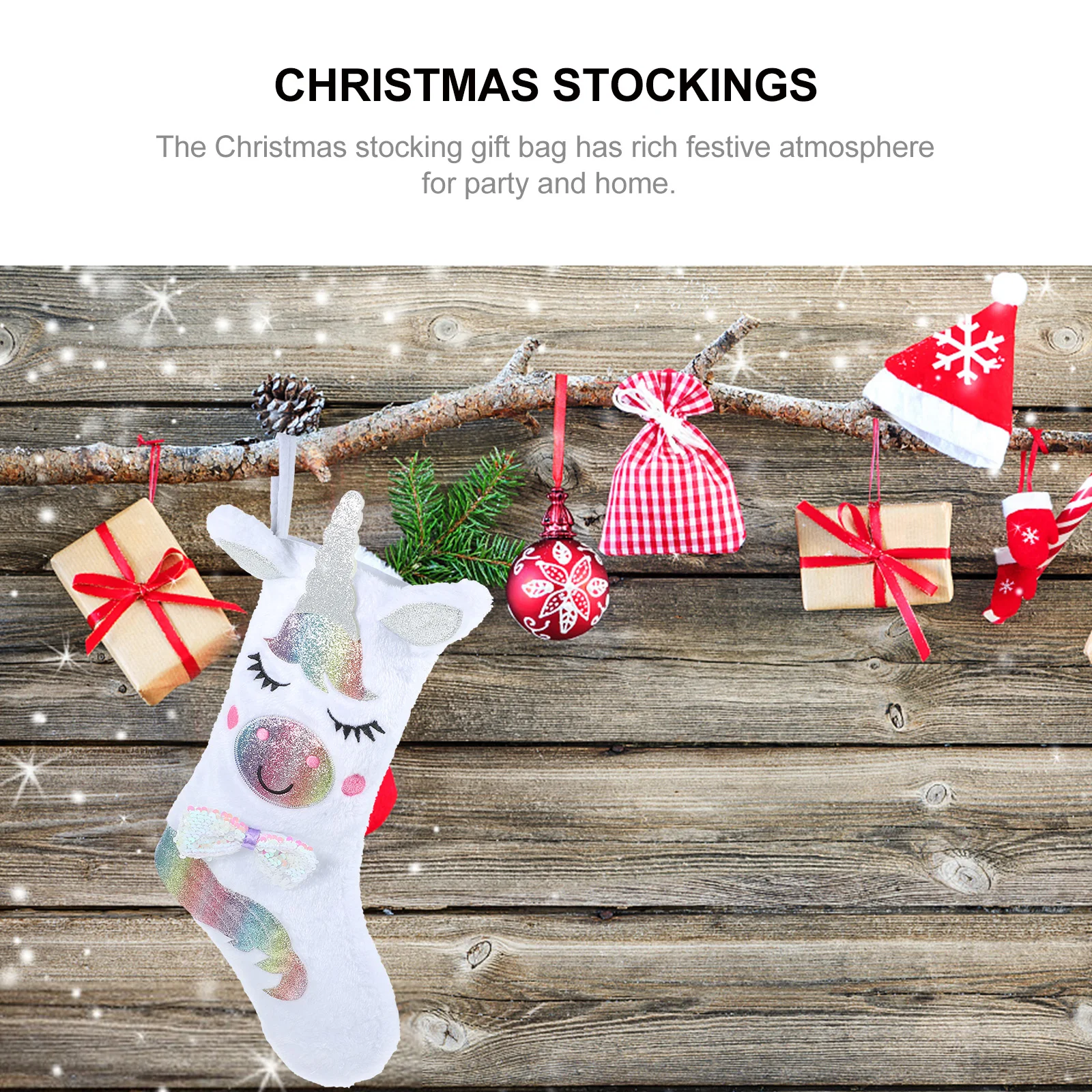 Creative Christmas Unicorn Stocking Hanging Decor Tree Fireplace Wall Party Home Kids Stockings Festive Candy Pouch Yuletide
Creative Christmas Unicorn Stocking Hanging Decor Tree Fireplace Wall Party Home Kids Stockings Festive Candy Pouch Yuletide
