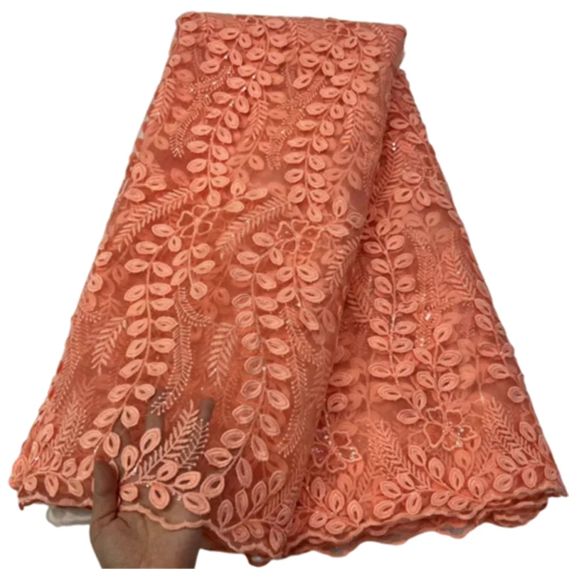 Sequin Lace African Lace Fabric Peach 2022 High Quality Lace French Lace Fabric Mesh Nigerian Lace Fabrics For Wedding Dress H99
Sequin Lace African Lace Fabric Peach 2022 High Quality Lace French Lace Fabric Mesh Nigerian Lace Fabrics For Wedding Dress H99