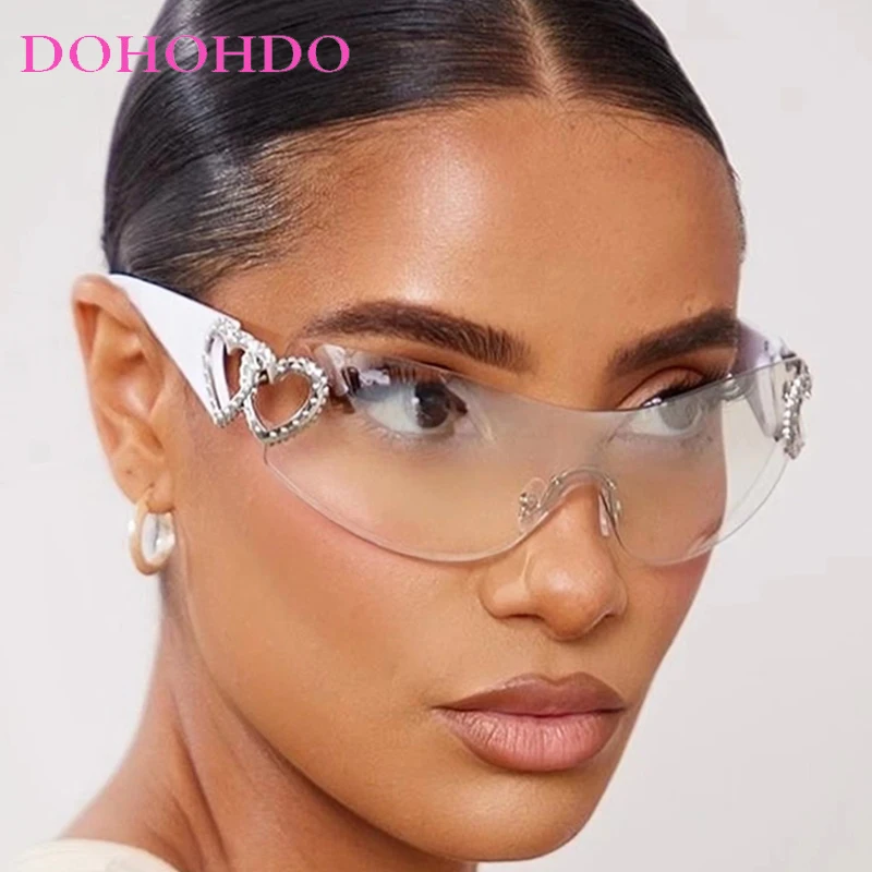 New Fashion Rimless Y2K Punk Heart Shape Decorate Women's Sunglasses Luxury DesignMen Sunglass Summer Party Travel Eyewear UV400
New Fashion Rimless Y2K Punk Heart Shape Decorate Women's Sunglasses Luxury DesignMen Sunglass Summer Party Travel Eyewear UV400