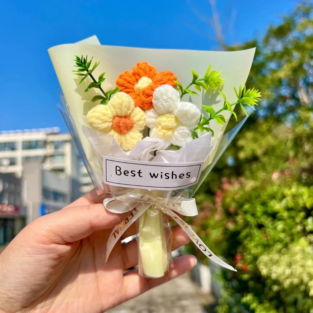 Bouquet Decoration Flower DIY Bouquet Cartoon Lovely Flower Bouquet Elegant Knitted Knit Mini Flower Bouquet Valentine'S Day
Bouquet Decoration Flower DIY Bouquet Cartoon Lovely Flower Bouquet Elegant Knitted Knit Mini Flower Bouquet Valentine'S Day