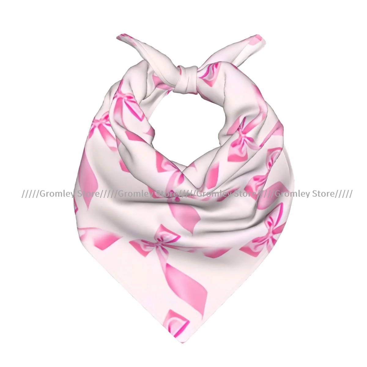 Square Scarf Women Pink Tied Bow Pattern Bandana Headscarf
Square Scarf Women Pink Tied Bow Pattern Bandana Headscarf