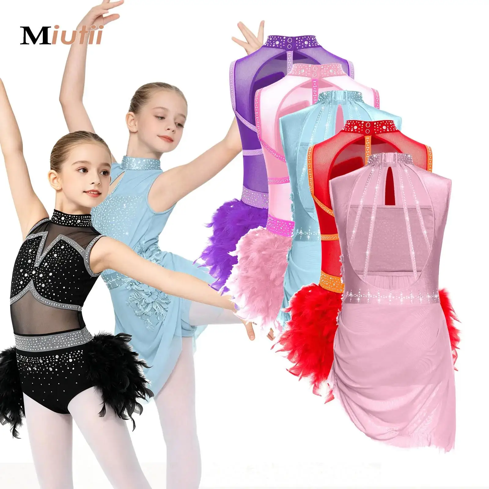 Big Girls Ballet Dance Dress Latin Modern Gymnastics Figure Skating Leotard Feather Tutu Skirted Bodysuit Performance Dancewear
Big Girls Ballet Dance Dress Latin Modern Gymnastics Figure Skating Leotard Feather Tutu Skirted Bodysuit Performance Dancewear