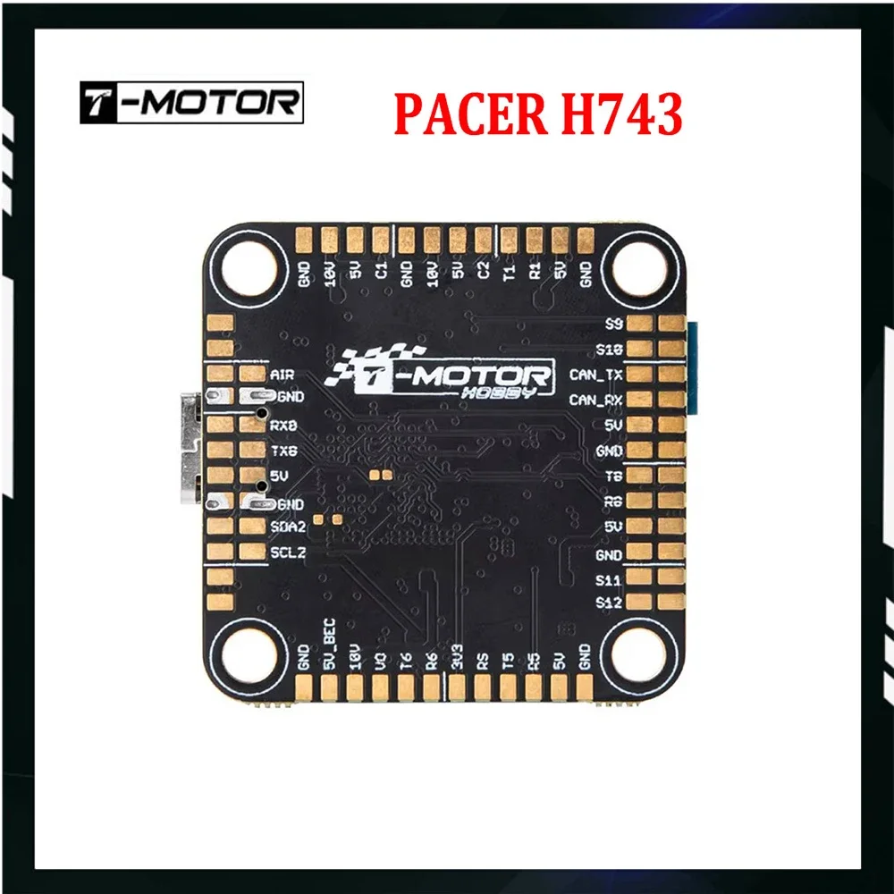Контроллер полета T-MOTOR Pacer H7 FC H743 MPU6000 с двойным экраном BEC 16 МБ FLASH 3-6S 30,5*30,5 мм для RC FPV Freestyle Drone
Контроллер полета T-MOTOR Pacer H7 FC H743 MPU6000 с двойным экраном BEC 16 МБ FLASH 3-6S 30,5*30,5 мм для RC FPV Freestyle Drone