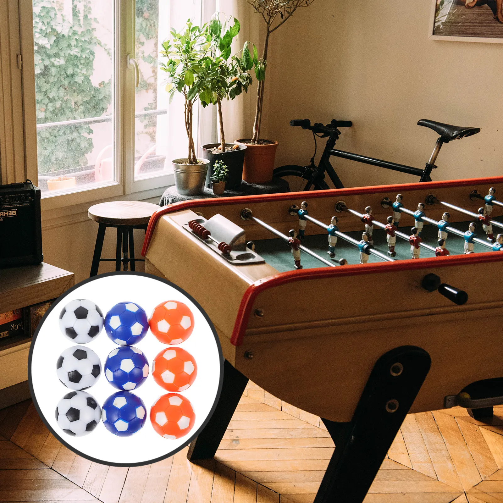 9Pcs Table Soccer Balls Made of Hips Strong Unbreakable Frosted Finish Enhanced Control for Foosball Table Accessories Adult
9Pcs Table Soccer Balls Made of Hips Strong Unbreakable Frosted Finish Enhanced Control for Foosball Table Accessories Adult
