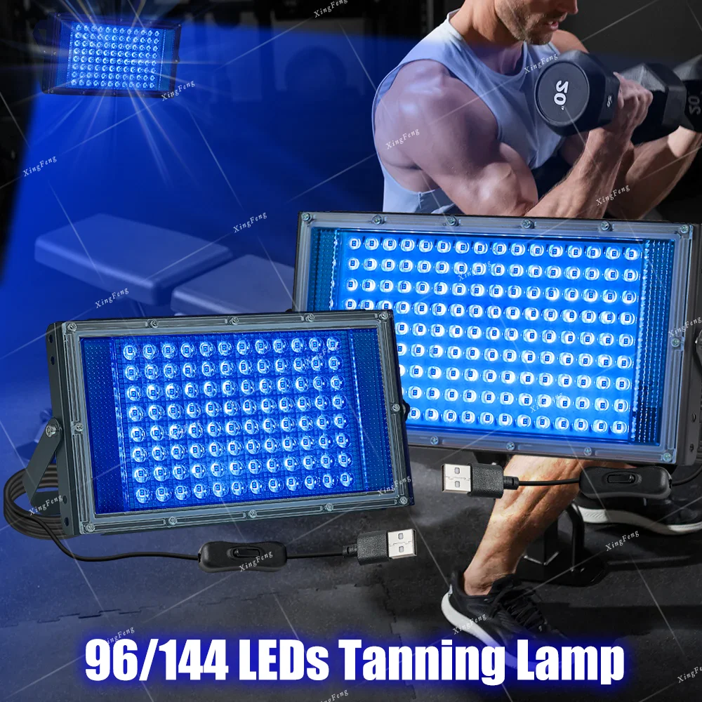Blue light tanning lamp with 96/144LEDs, 1/2/3 pcs, portable and easy to install, suitable for daily tanning, holiday gift
Blue light tanning lamp with 96/144LEDs, 1/2/3 pcs, portable and easy to install, suitable for daily tanning, holiday gift