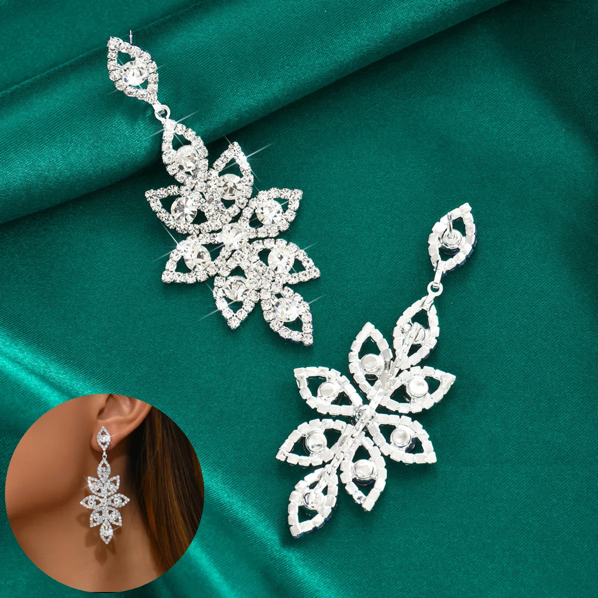 1 Pair of Trendy Stylish Silver Dangle Earrings Long Leaves Design Match Daily Outfits Party Accessories Fashionable Stuff
1 Pair of Trendy Stylish Silver Dangle Earrings Long Leaves Design Match Daily Outfits Party Accessories Fashionable Stuff