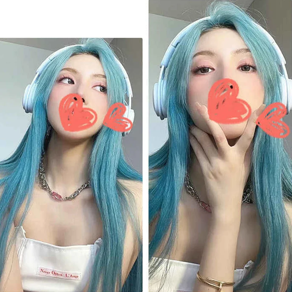 Long Silky Straight Synthetic Wigs with Bangs Blue Green Cosplay Party Lolita Hair Wigs for Women Natural Heat Resistant Wig
Long Silky Straight Synthetic Wigs with Bangs Blue Green Cosplay Party Lolita Hair Wigs for Women Natural Heat Resistant Wig