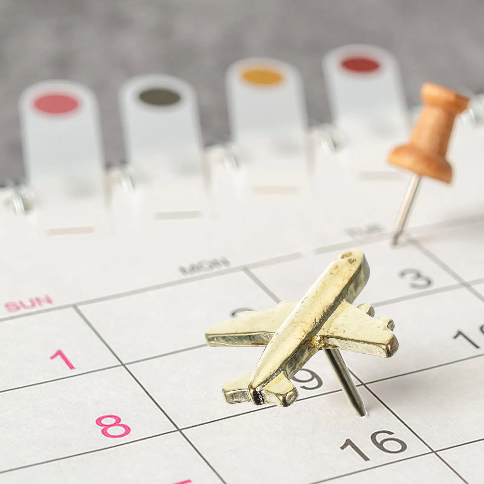 12 Pcs Metal Airplane Push Pins Thumbtacks Golden Office Supplies Wear Resistant Craft Geography Cork Board
12 Pcs Metal Airplane Push Pins Thumbtacks Golden Office Supplies Wear Resistant Craft Geography Cork Board