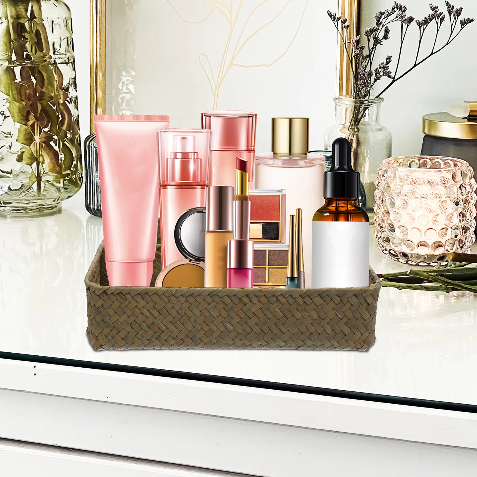 Bulrush Woven Storage Basket Coffee Holder Tea Bag Organizer Countertop Baskets Cattail Grass Leaf Sugar Packet Toy Storage
Bulrush Woven Storage Basket Coffee Holder Tea Bag Organizer Countertop Baskets Cattail Grass Leaf Sugar Packet Toy Storage