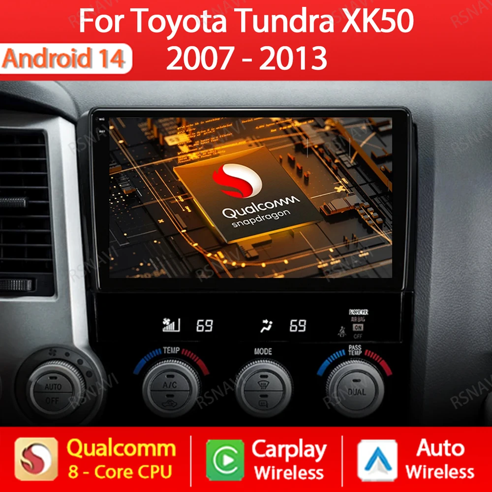 Android 14 Car Radio For Toyota Tundra XK50 2007 - 2013 Sequoia XK60 2008 - 2017 Multimedia Stereo Video Player Navi GPS 4G WIFI 
Android 14 Car Radio For Toyota Tundra XK50 2007 - 2013 Sequoia XK60 2008 - 2017 Multimedia Stereo Video Player Navi GPS 4G WIFI