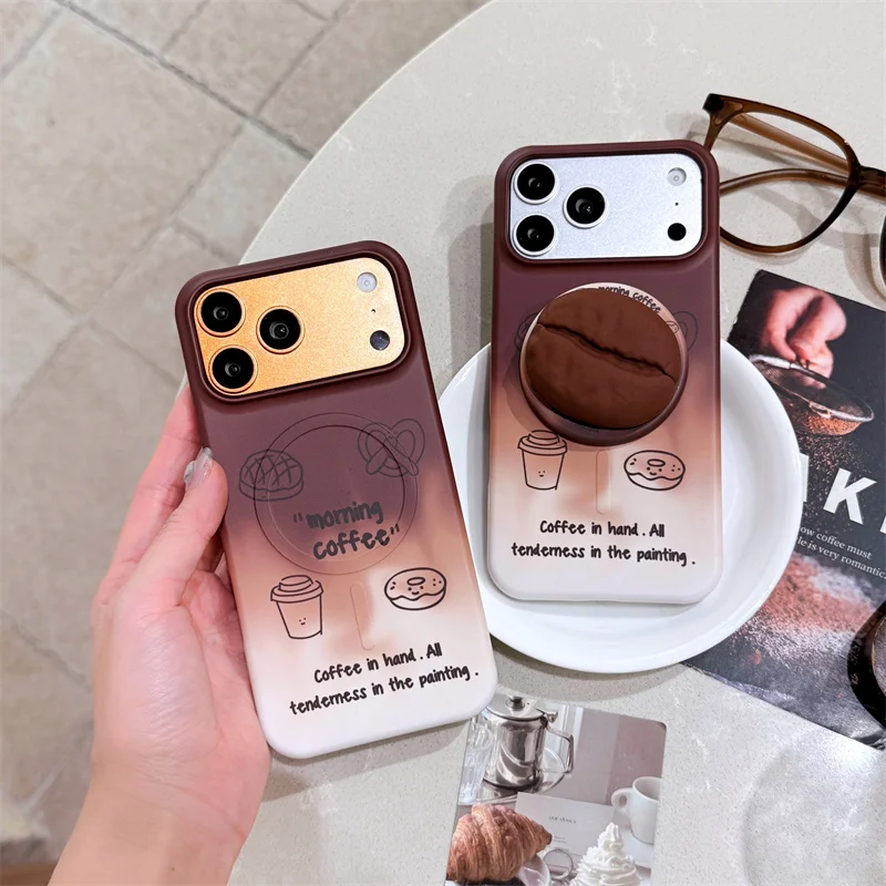 Cute Coffee Donut Gradient Phone Case With Magnetic Stand Camera Protection Cover For iPhone 15 16 17 Pro Max Women Girls Gift
Cute Coffee Donut Gradient Phone Case With Magnetic Stand Camera Protection Cover For iPhone 15 16 17 Pro Max Women Girls Gift