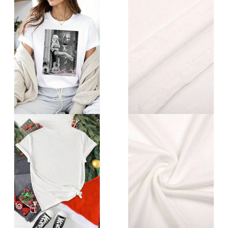 【New style】1pc Ladies Dolly Parton Vintage Graphic T-Shirt - Black And White Queen Of Country Music
【New style】1pc Ladies Dolly Parton Vintage Graphic T-Shirt - Black And White Queen Of Country Music