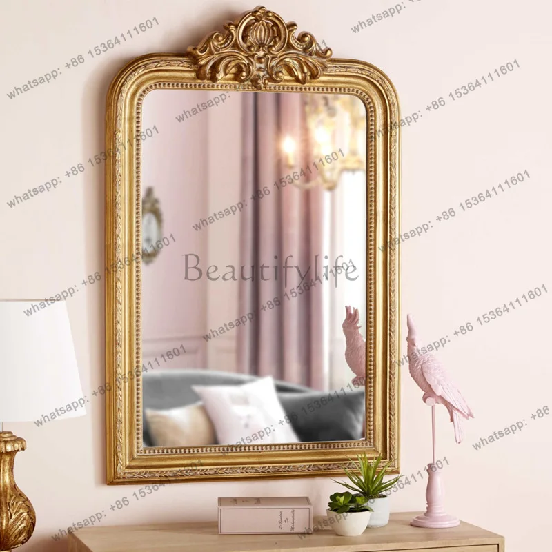 yj9 European dressing table desktop makeup mirror wall hanging bedroom retro dressing mirror gold old decoration
yj9 European dressing table desktop makeup mirror wall hanging bedroom retro dressing mirror gold old decoration