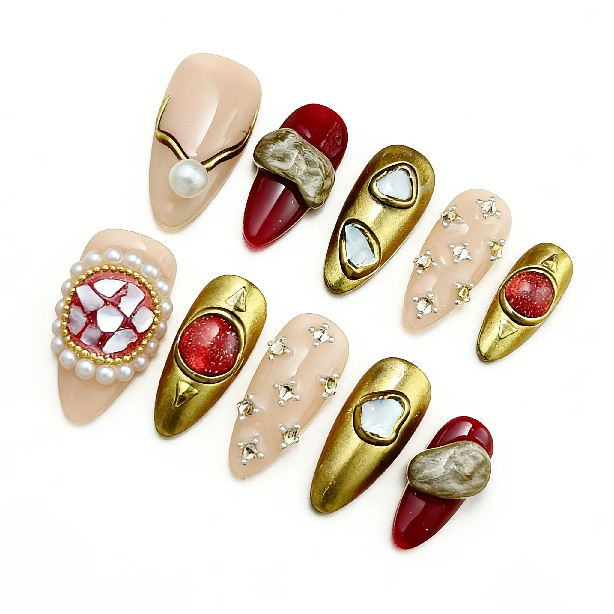 Handmade press on fake nails, simulated reusable artificial nails, stylish adhesive fake nails, noble nail kit
Handmade press on fake nails, simulated reusable artificial nails, stylish adhesive fake nails, noble nail kit