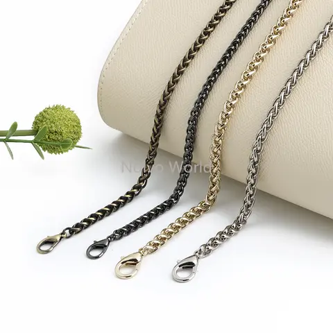 10PCS 5/6/7/8mm Metal Adjustable Bag Chain with Lobster Clasp Snap Hook For Women Mobile Phone Purse Belt Handbag Accessories