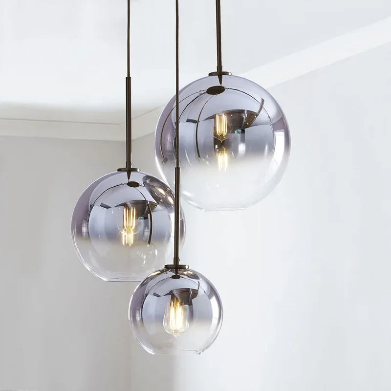 Modern Led Pendant Light Hanging Lighting Living Bedroom Bedside Restaurant Kitchen Cafe Bar Decoration Nordic Glass Ball Lamp
Modern Led Pendant Light Hanging Lighting Living Bedroom Bedside Restaurant Kitchen Cafe Bar Decoration Nordic Glass Ball Lamp