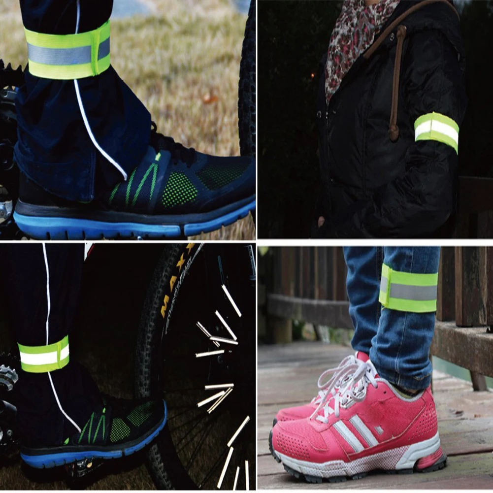 Arm Wrist Ankle Leg Bands High Visibility Reflective Tape Straps Reflective Bracelet Strap for Night Walking Cycling Running
Arm Wrist Ankle Leg Bands High Visibility Reflective Tape Straps Reflective Bracelet Strap for Night Walking Cycling Running