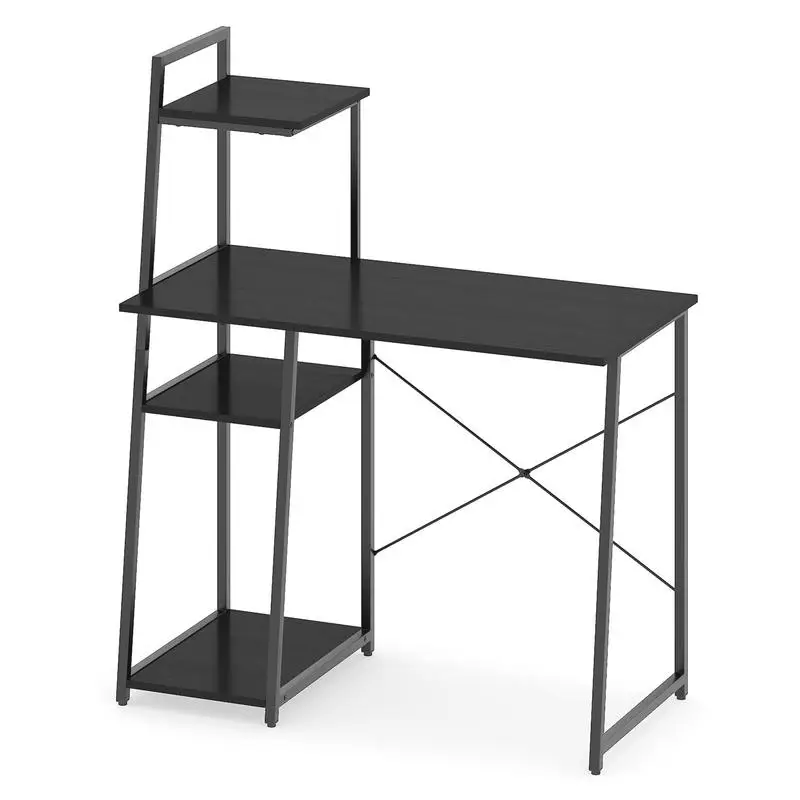 Computer Desk with Shelves and 3-Tier Storage Bookshelf-Black
Computer Desk with Shelves and 3-Tier Storage Bookshelf-Black