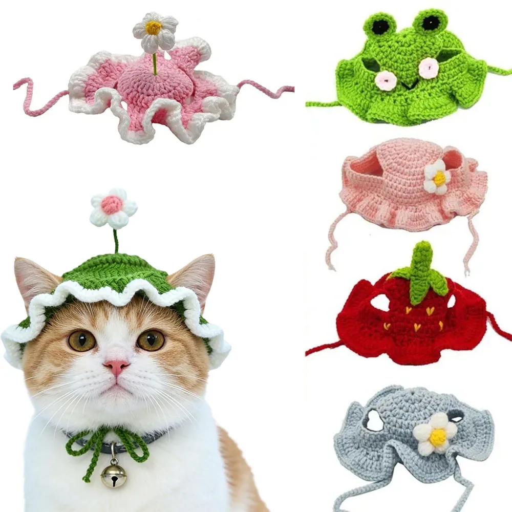 Random 3 PCS Cat Hat, Cotton & Soft Cute Knitted Hats for Cats Birthday Party Spring Puppy Hat for Small Pets
Random 3 PCS Cat Hat, Cotton & Soft Cute Knitted Hats for Cats Birthday Party Spring Puppy Hat for Small Pets