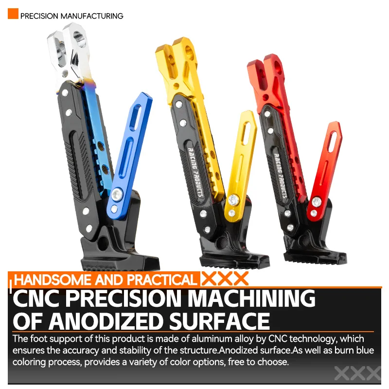 Universal Motorcycle CNC Kickstand Side Support Kick Bracket Foot Stand Adjustable Side Tripod Alloy Motorbike Parking Kickstand
Universal Motorcycle CNC Kickstand Side Support Kick Bracket Foot Stand Adjustable Side Tripod Alloy Motorbike Parking Kickstand