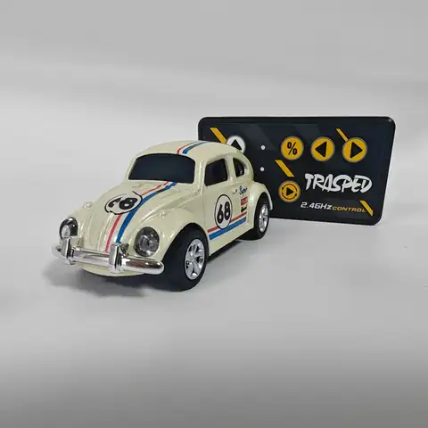 1:64 Alloy Beetle Remote Control Car Fun Metal Car Model For Collection Friendships Entertainment Speed RC Gift for Boyfriend