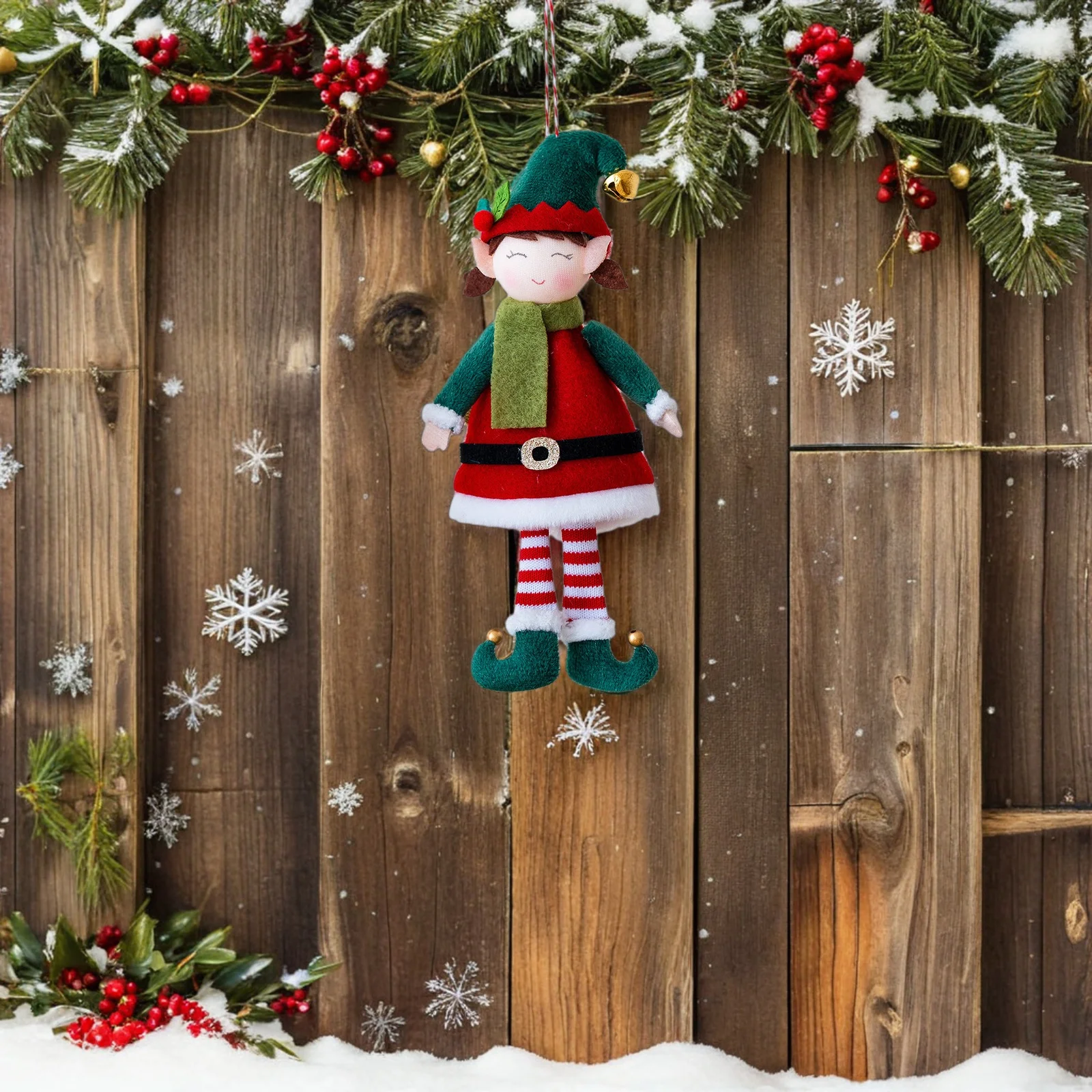 2pcs Christmas Elf Ornaments Holiday Home Decor Soft Couple Figurines Festive Tree Hanging Decorations Cute Shelf Sitter
2pcs Christmas Elf Ornaments Holiday Home Decor Soft Couple Figurines Festive Tree Hanging Decorations Cute Shelf Sitter