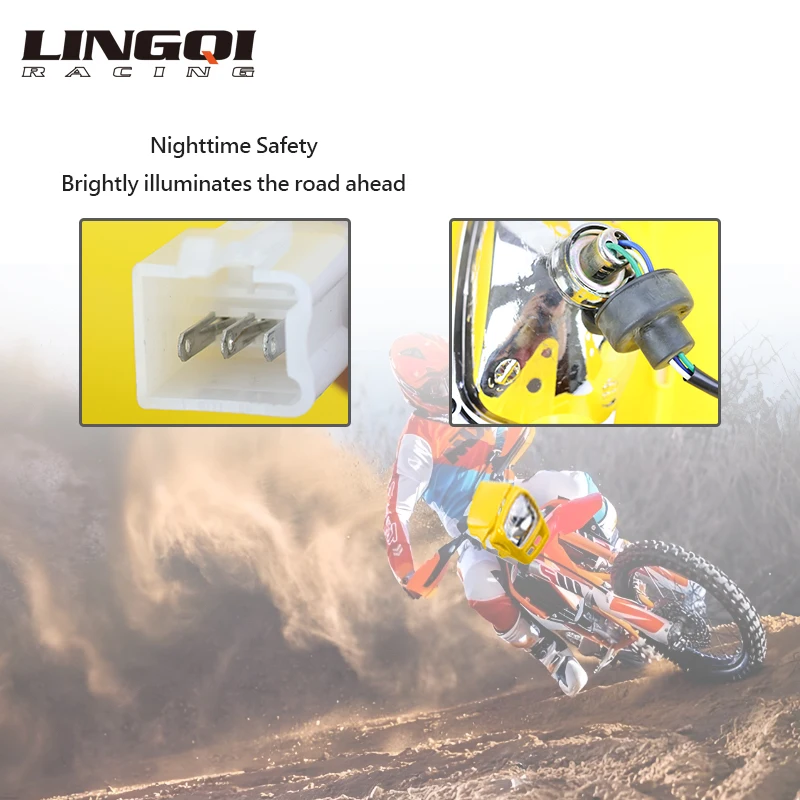 LINGQI RACING Dirt Bike Motorcycle Dual Sport Motocross Headlight Headlamp Light For Motorbike Off Road Enduro Accessories
LINGQI RACING Dirt Bike Motorcycle Dual Sport Motocross Headlight Headlamp Light For Motorbike Off Road Enduro Accessories
