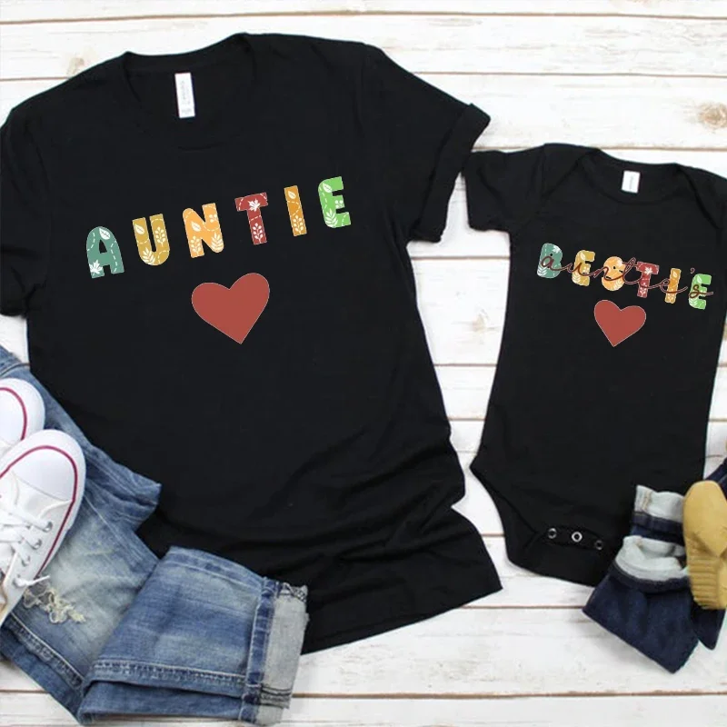 Aunt and Niece Matching Shirts Aunt's Best Friend Bodysuit for Girls Aunt Promoted T-shirt Girls Matching Family Outfits L
Aunt and Niece Matching Shirts Aunt's Best Friend Bodysuit for Girls Aunt Promoted T-shirt Girls Matching Family Outfits L
