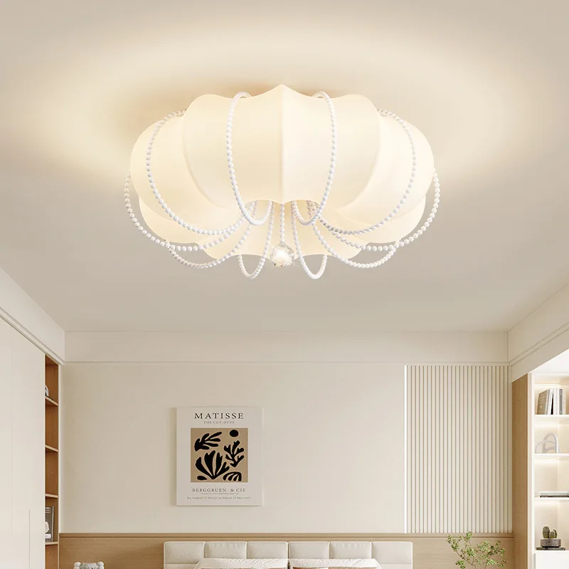 Bedroom LED Ceiling Light with Remote Dimming 220V Cream Wind French Pearl Princess Room Chandelier for Living Room
Bedroom LED Ceiling Light with Remote Dimming 220V Cream Wind French Pearl Princess Room Chandelier for Living Room
