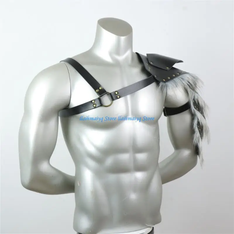 573B Medieval Vikinges Single Shoulder Armour PU Leather Pauldrons Warriour Knightes Cosplay Costume Shoulder Cover
573B Medieval Vikinges Single Shoulder Armour PU Leather Pauldrons Warriour Knightes Cosplay Costume Shoulder Cover