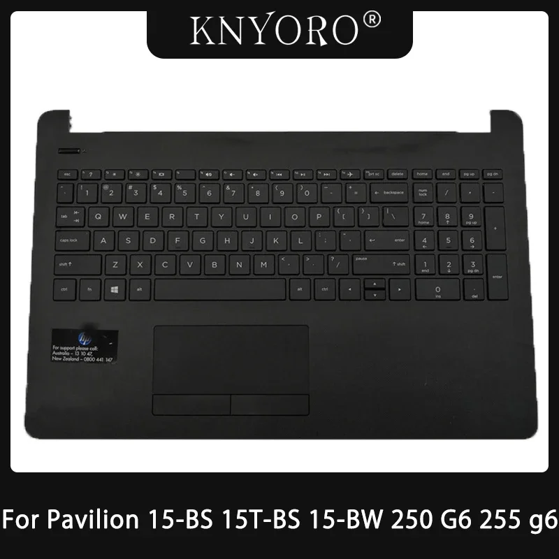 New US Keyboard For HP Pavilion 15-BS 15T-BS 15-BW 250 255 G6 Laptop Palmrest Cover Top Keyboard Black Case Repair AM204000100
New US Keyboard For HP Pavilion 15-BS 15T-BS 15-BW 250 255 G6 Laptop Palmrest Cover Top Keyboard Black Case Repair AM204000100