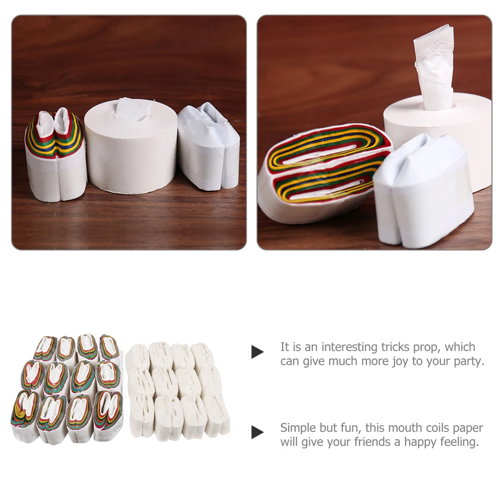 24pcs Mouth Coils Props for Stage Performance Funny Tricks Lightweight Portable Silk Rope Craft Toy DIY
24pcs Mouth Coils Props for Stage Performance Funny Tricks Lightweight Portable Silk Rope Craft Toy DIY