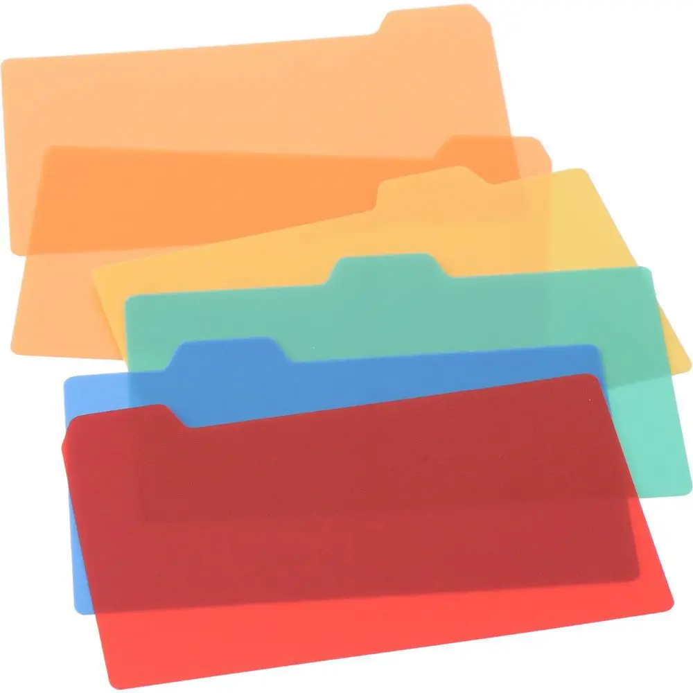12.7*7.cm Index Card Dividers Set Self Adhesive 50 Pieces Plastic Tabs Colorful Office
12.7*7.cm Index Card Dividers Set Self Adhesive 50 Pieces Plastic Tabs Colorful Office