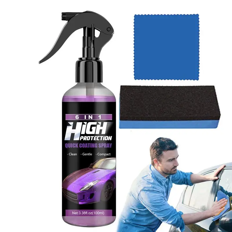 Ceramic Coating for Cars 100ml 6 in 1 Car Shield Coating Long Lasting Car Wax Polish Spray for Car Shield Coating Cleaning
Ceramic Coating for Cars 100ml 6 in 1 Car Shield Coating Long Lasting Car Wax Polish Spray for Car Shield Coating Cleaning
