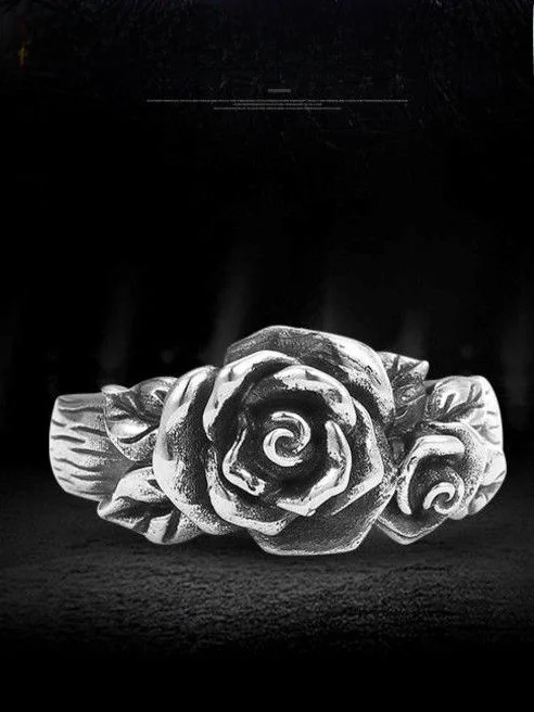 Retro Rose Flower Ring ex Open Hand Ring Versatile Simple Design Gold Plated Copper Universal Ring for Men And Women
Retro Rose Flower Ring ex Open Hand Ring Versatile Simple Design Gold Plated Copper Universal Ring for Men And Women