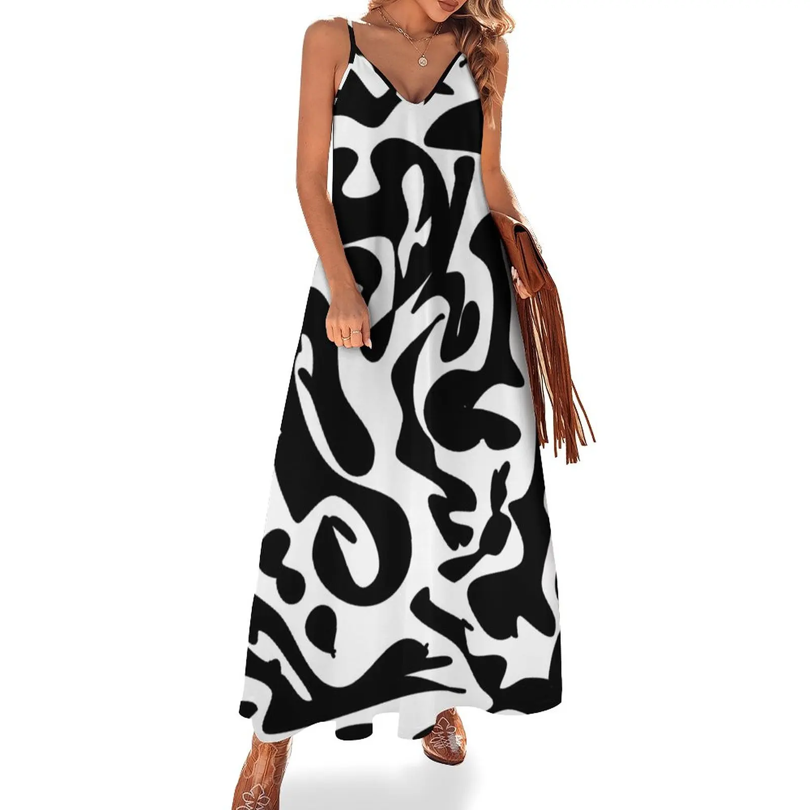 Black and white pattern Sleeveless Dress prom dresses 2024 Summer skirt Woman clothes Woman fashion
Black and white pattern Sleeveless Dress prom dresses 2024 Summer skirt Woman clothes Woman fashion
