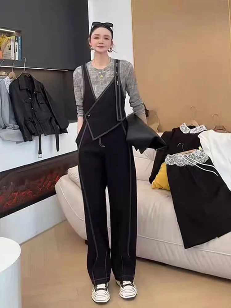 Cool Retro High Waist Overalls Women's Design Slimming Wide Leg Jumpsuit Autumn Faion High Waist Bule Pants Ladies Jeans
Cool Retro High Waist Overalls Women's Design Slimming Wide Leg Jumpsuit Autumn Faion High Waist Bule Pants Ladies Jeans